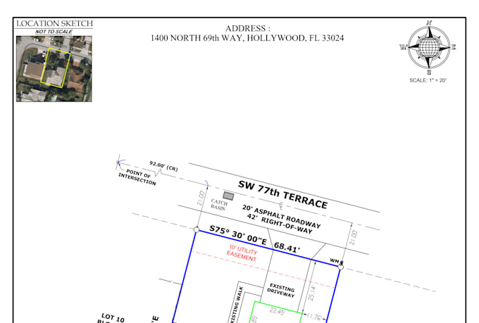 create a pro site plan, boundary survey, subdivision plot plan in autocad